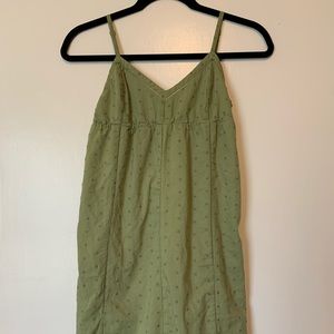 Old Navy Green Polka Dot Mini Dress